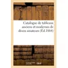 Image de Catalogue de tableaux anciens et modernes de divers amateurs J. de Brauwere (Auteur)