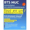 Image de BTS MUC, management des unités commerciales : tout en un, programmes de 1re et 2e années : entraînement intensif aux épreuves écrites et orales en occasion ou reconditionné