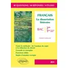 Image de Français, la dissertation littéraire : bac, 2de-1re toutes séries : 40 questions, 40 réponses, 4 études en occasion ou reconditionné