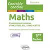 Image de Maths 1re techno, enseignement commun STHR, STI2D, STL, STMG et ST2S : résumés de cours, exercices et contrôles corrigés : nouveaux programmes en occasion ou reconditionné