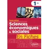 Image de Spécialité sciences économiques & sociales 1re en fiches en occasion ou reconditionné