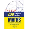 Image de Maths terminale-Sup : 209 exercices corrigés : pour s'entraîner avant de débuter les études supérieures en occasion ou reconditionné