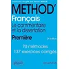 Image de Méthod' français première : le commentaire et la dissertation en occasion ou reconditionné