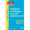 Image de Citations juridiques en droit administratif : licence, master : pour optimiser sa copie en occasion ou reconditionné