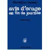Image de Avis d'orage en fin de journée