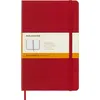 Image de Carnet classique ligné grand format Moleskine Couverture rigide Rouge Ecarlat