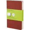 Image de Cahier blanc poche couv. souple carton rouge set de 3