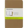 Image de Set de 3 cahiers format de poche à pages blanches Moleskine Marron Kraft