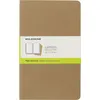 Image de Set de 3 cahiers grand format à pages blanches Moleskine Marron Kraft