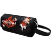 Image de Trousse à crayon Genshin Impact pour Garçon et Filles (PC5515) 20x10x5 cm Noir