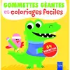 Image de Gommettes géantes et coloriages faciles : Le crocodile
