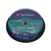 Image de Verbatim DataLifePlus - 10 x DVD-RW - 4.7 Go 4x - argent mat - spindle