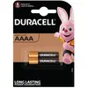 Image de Duracell Ultra AAAA LR61/LR8 - Piles alcalines 1,5 V - Pack de 2 - Noir et or