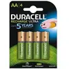 Image de Piles Rechargeables Duracell Ultra AA HR6 2500mAh (Lot de 4)