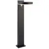 Image de Borne solaire LED 290 lm PIR crépusculaire noire Endon