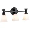Image de Elstead lighting Applique salle de bains 3 lampes - Noir mat