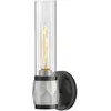 Image de Applique salle bain noire verre E27 IP44 Ellison Hinkley