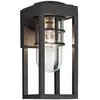 Image de Applique ext. indus. noire verre E27 IP44 HONE Kichler