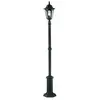 Image de Lanterne de jardin 200cm noire E27 60W Parish Elstead