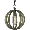 Image de Feiss Suspension Allier en bois - Bois clair
