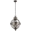Image de Suspension vintage Adams nickel antique 3xE14 Ø37cm