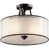 Image de Elstead lighting Lacey plafonnier semi-encastré - Bronze