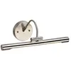 Image de Petite applique murale à 1 lumière à DEL, nickel brossé