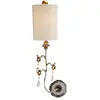 Image de Applique murale d'intérieur à 1 lumière, argent, crème, E27