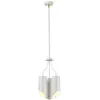 Image de Suspension Elstead Quinto blanc laiton vieilli 3xE27