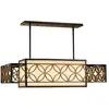 Image de Suspension Remy bronze ancien or Paris 4xE27 Feiss
