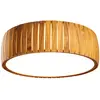 Image de Plafonnier rond teck ?50 LED 17W 3000K Hinkley Barrel