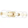 Image de Applique salle de bain dorée 5 globes LED 25W Quintiesse