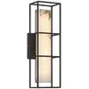 Image de Applique sdb/ext albâtre noir LED 13W 41cm Quintiesse