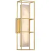 Image de Applique bain/ext alu albâtre or 41 cm LED 13W Blakley