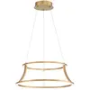 Image de Suspension LED moderne dorée Ø51 54W Cadoux Quintiesse