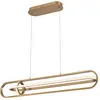 Image de Suspension LED dorée 107 cm 58W Demark Quintiesse luxe