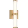 Image de Applique extérieur LED dorée 35cm IP44 Fayton Quintiesse
