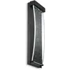 Image de Applique extérieure moderne noire verre 3000K 10W IP44