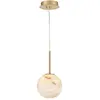 Image de Suspension Kepler Quintiesse laiton albâtre Ø20 LED 10W