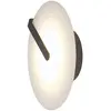 Image de Applique/plafonnier LED 18W disque Ø43 blanc noir Nuvola