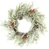 Image de Couronne de Noël design branche naturelle - Diam. 55 cm - Vert