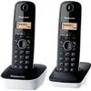 Image de Panasonic téléphone sans fil duo - Noir et blanc