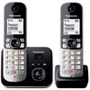 Image de Panasonic téléphone sans fil répondeur - Noir et argent