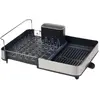 Image de Égouttoir extensible Joseph Joseph Extend inox gris avec bec drainage ajustable