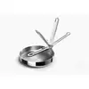 Image de Poele Space Steel inox 20 cm, manche pliable, cuisson uniforme, rangement facile