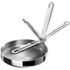 Image de Poele Joseph Joseph Space Steel 24 cm inox, manche pliable, induction, rangement facile