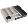 Image de Range couverts tiroir Joseph Joseph DrawerStore extensible compartiments profonds gris