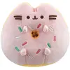 Image de Pusheen Peluche Ronde en Forme de Donut 14cm Kawaii en Polyester Rose