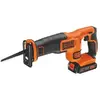 Image de BLACK+DECKER BDCR18E1-QW - Scie sabre 18V sans fil - Lame 15 cm - Orange/Noir