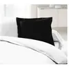 Image de LOVELY HOME Lot de 2 Taies dOreillers 100% coton 63x63 cm - Noir